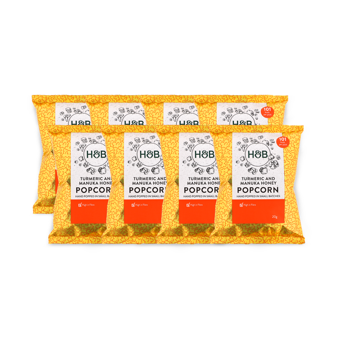 Holland Barrett Kurkuma Manuka Honig Popcorn 8x 20g
