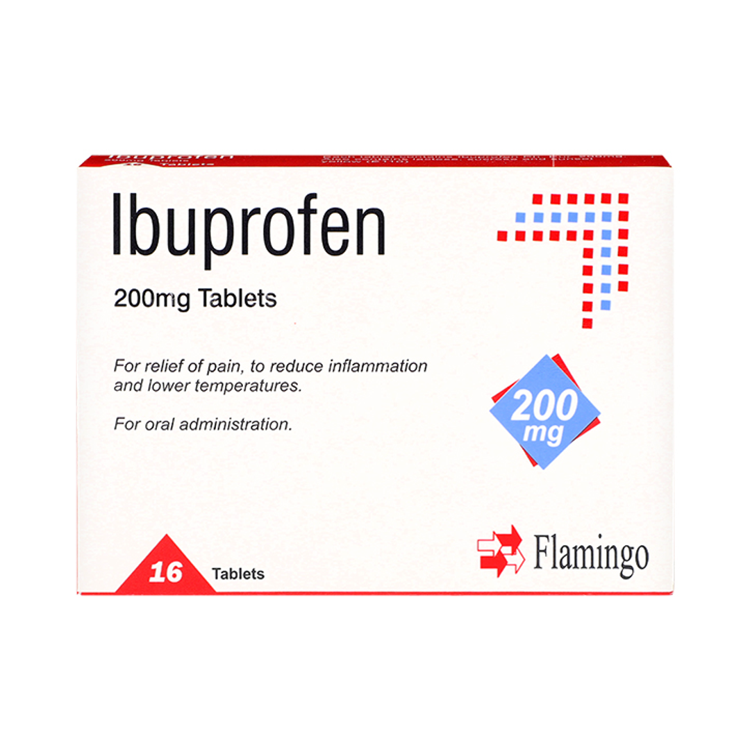 Ibuprofen 200mg 16 Tablets