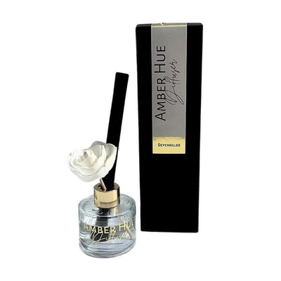 Superdrug Amber Hue Candles - Seychelles - Flower Reed Diffuser - 100ml- Buy online at McGrocer