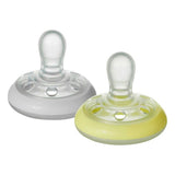 Tommee Tippee Breast-Like Soother Night 6-18m, 2 Pack