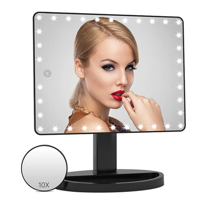 Superdrug Fascinate LED Sminkespeil med Lys 36x23cm SM261D_Svart - Kjøp online hos McGrocer