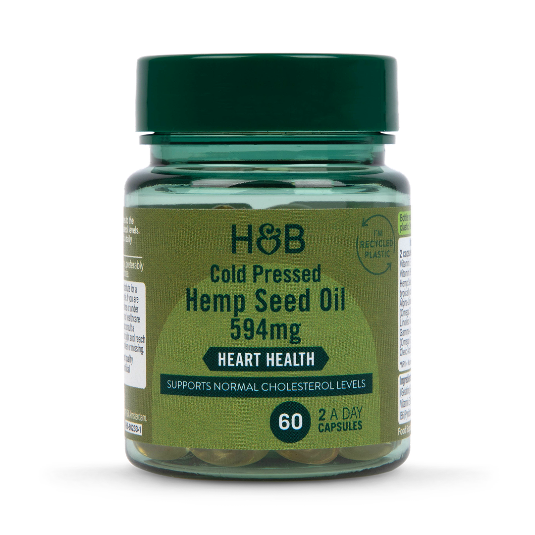 Holland Barrett Hemp Seed Oil 60 Capsules