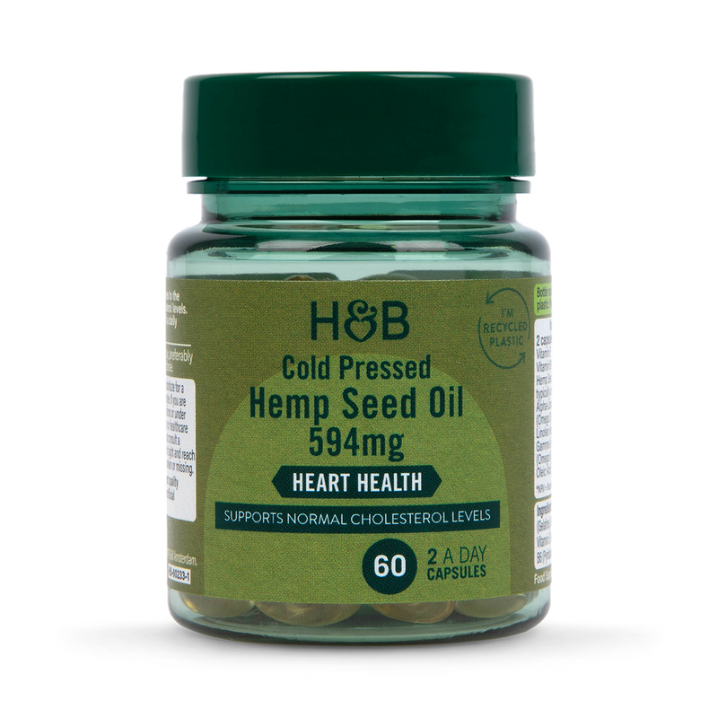 Holland Barrett Hemp Seed Oil 60 Capsules