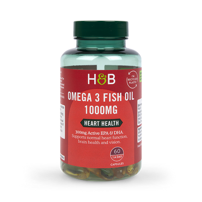 Holland & Barrett Holland Barrett Omega 3 Fish Oil 1000mg 60 Capsules- Buy online at McGrocer