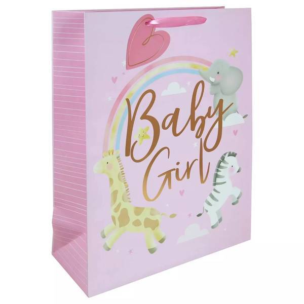 Eurowrap Baby Girl Gift Bag (Pack of 6)