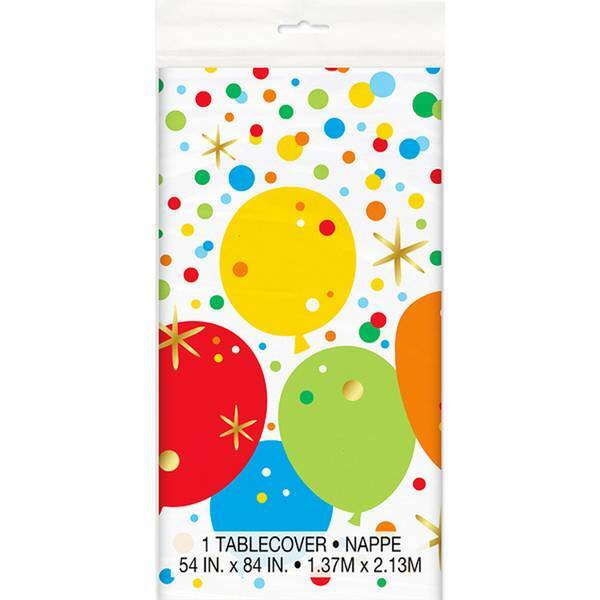 Unique Party Glitzy Gold Birthday Tablecover