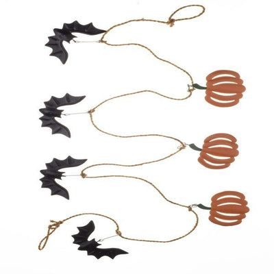 Superdrug Shoeless Joe Pumpkin and Bat Halloween Garland- Buy online at McGrocer