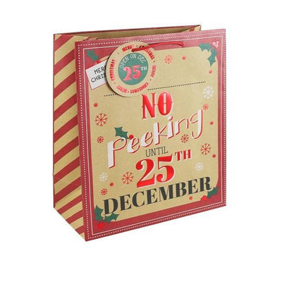 Eurowrap No Peeking Weihnachts-Geschenkbeutel (12er-Pack) (XL)