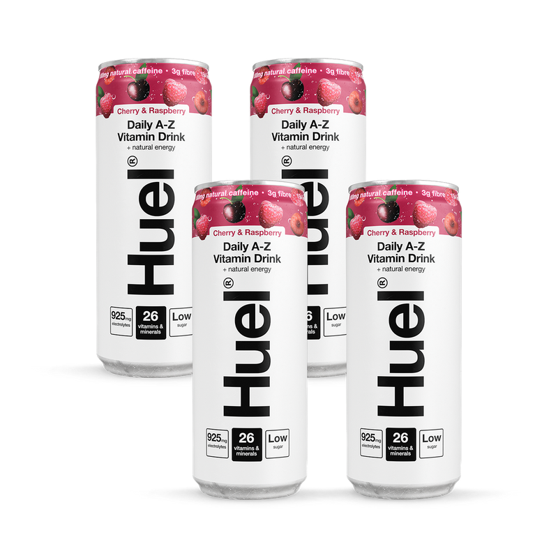 Huel Cherry Raspberry Daily A-Z Vitamin Drink x4 330ml