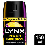 Lynx 72Hr Fine Fragrance Peach Infusion Body Spray 150Ml