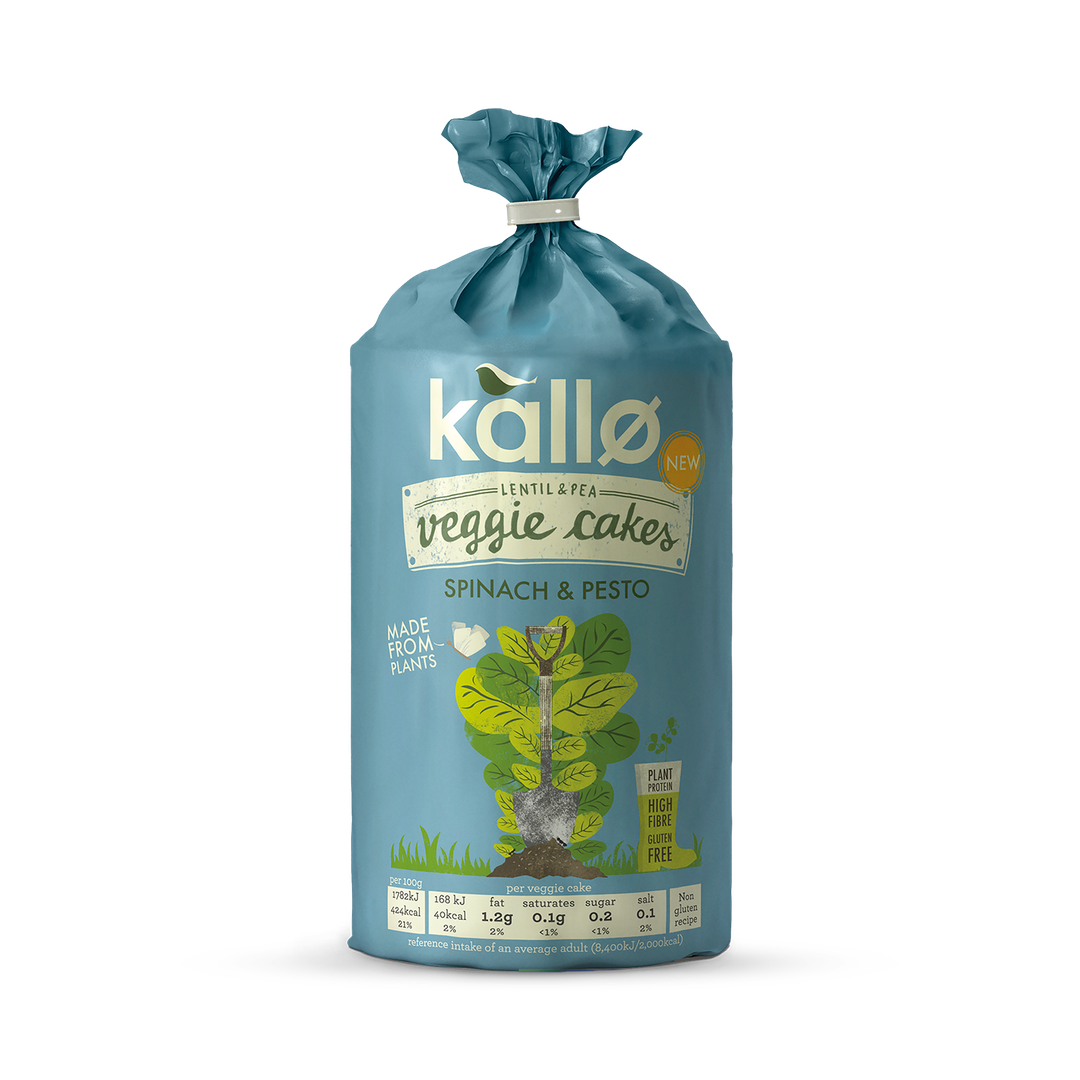 Kallo Spinach and Pesto Veggie Cakes 122g