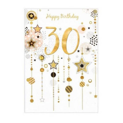 Superdrug Simon Elvin Isabel Garden 30th Birthday Card (Pack of 6)- Buy online at McGrocer