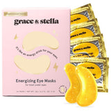 Grace & Stella - قناع تحت العين - نباتي - ذهبي - 24 زوجًا