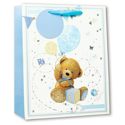 Grands sacs cadeaux bébé garçon pailletés Simon Elvin (Pack de 6) (Taille L) Superdrug - Acheter en ligne sur McGrocer