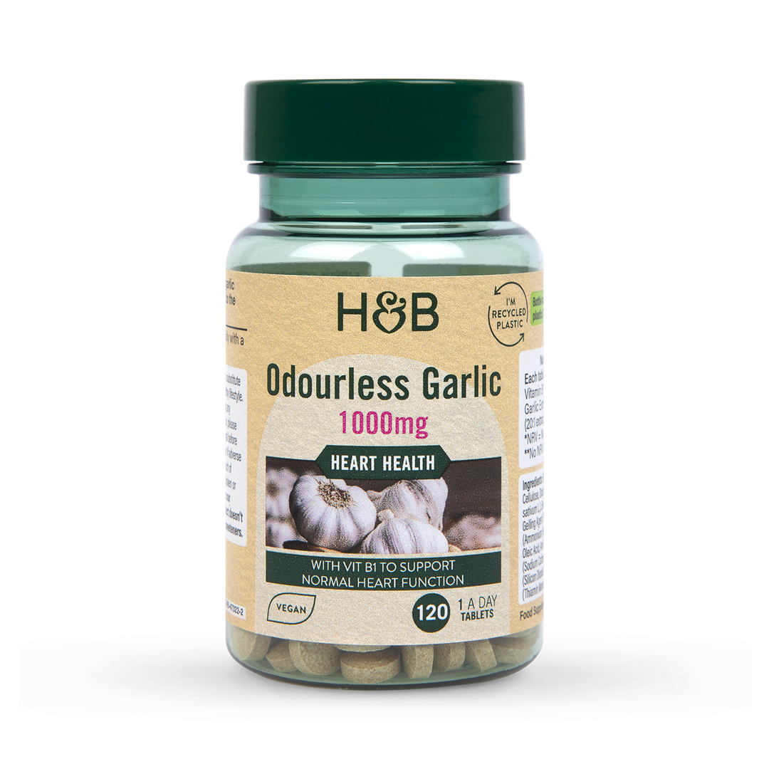 Holland Barrett Enteric Coated Odourless Garlic 1000mg 120 Tablets