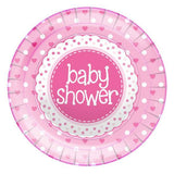 Oaktree Round Baby Shower Party Plates (Pack of 8)