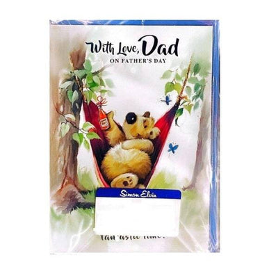 Simon Elvin „With Love Dad“ Swing-Vatertagskarte (6er-Pack)