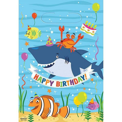 Superdrug Amscan Shark Happy Birthday Party Bags (Pack of 8)- Buy online at McGrocer