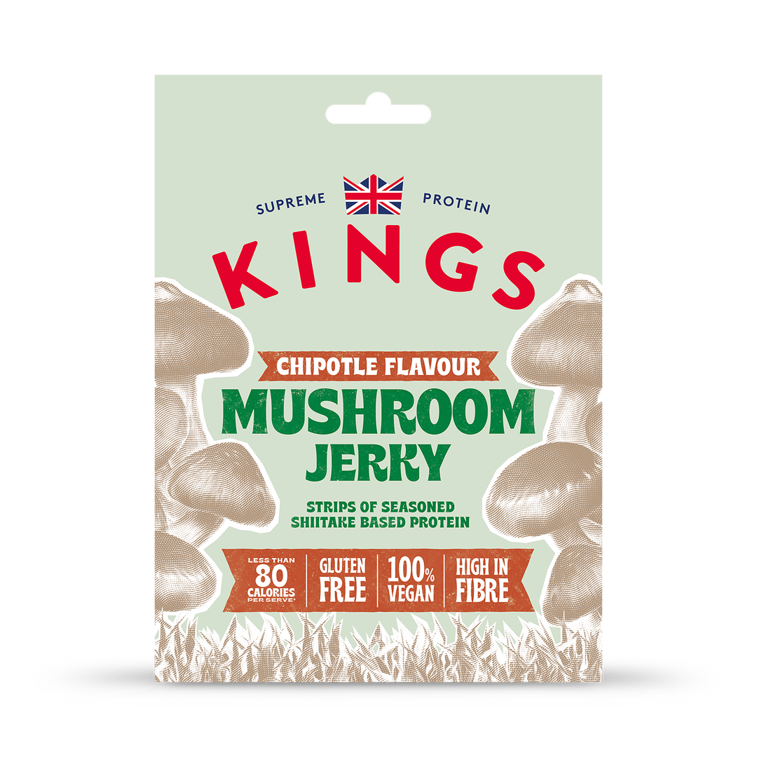 Kings Smoked Chipotle Mushroom Jerky 25g