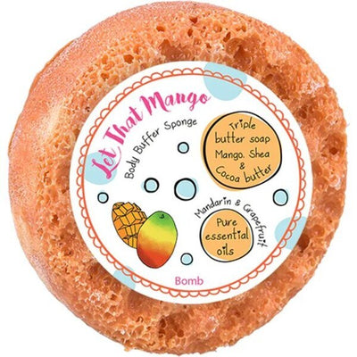 Superdrug Bomb Cosmetics Body Buffer Soap Sponge - Let That Mango- Buy online at McGrocer
