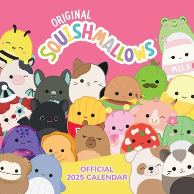 Calendrier mural carré Squishmallows 2025 (30cm x 30cm)