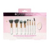 Brushworks Exclusive Makeup Brush and Sponge Set