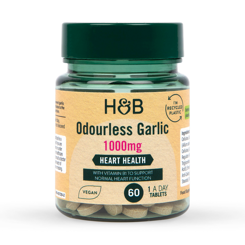 Holland Barrett Enteric Coated Odourless Garlic 1000mg 60 Tablets