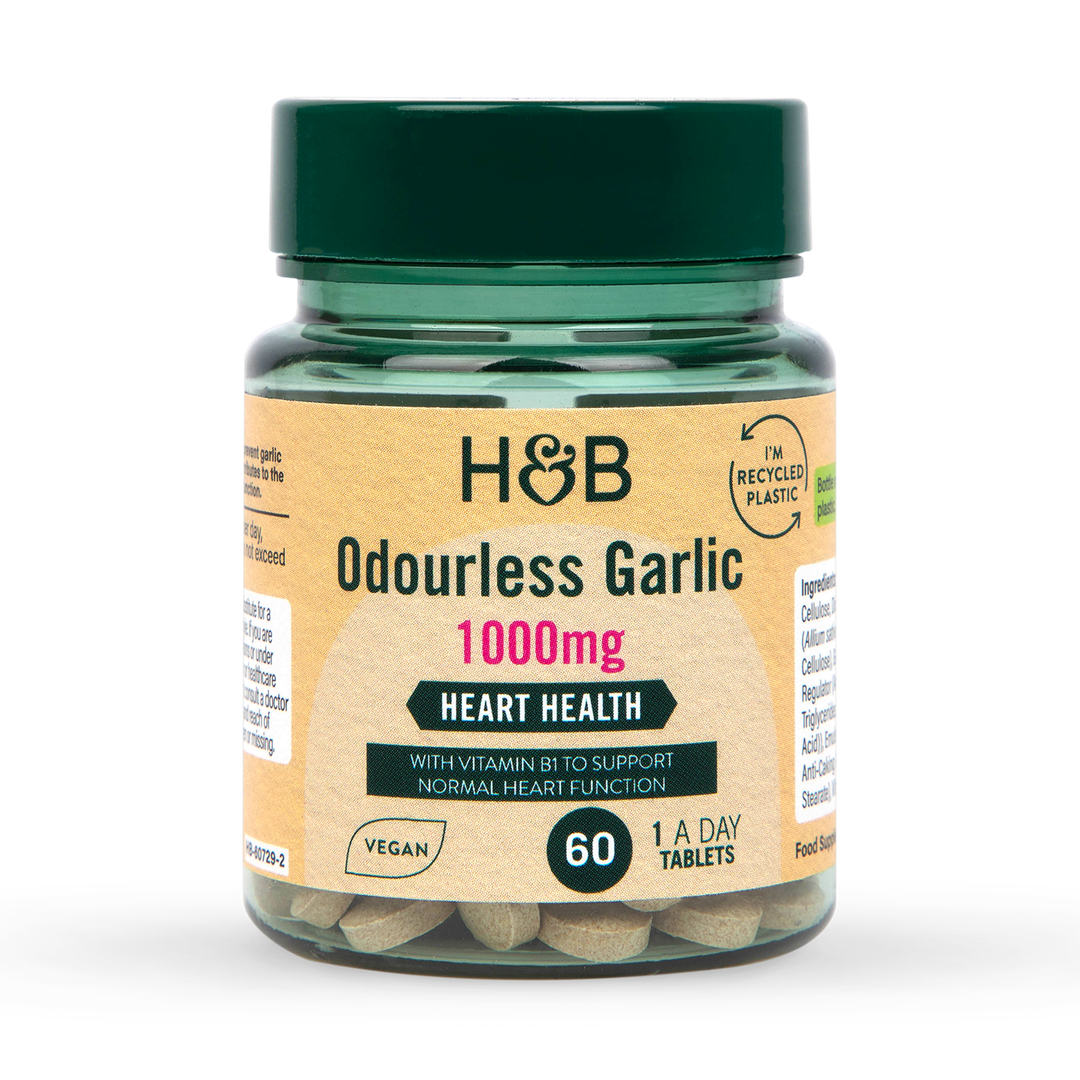 Holland Barrett Enteric Coated Odourless Garlic 1000mg 60 Tablets