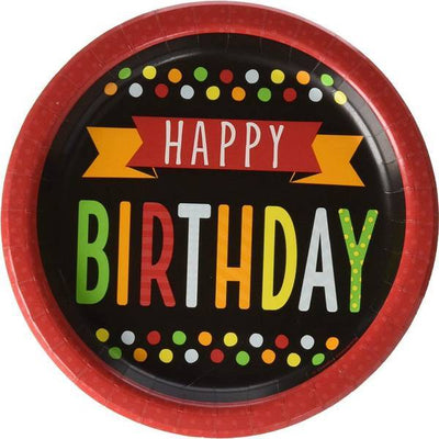 Superdrug Creative Party Polka Dot Birthday Party Plates (Pack of 8)- Buy online at McGrocer