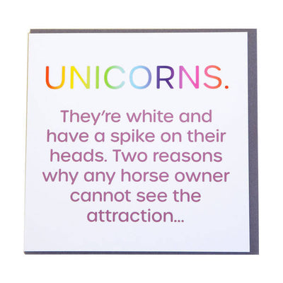 Gubblecote Unicorns foliert kort