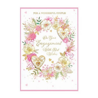 Carte de fiançailles Isabel Garden Wreath de Simon Elvin (Lot de 6)