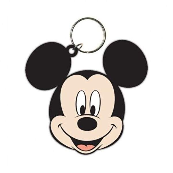 Material: Rubber. Length: 6cm. Width: 4.5cm. Characters: Mickey Mouse. Split Ring. 100% Officially Licensed. Packaging: Backing Card.