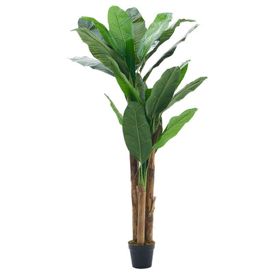 Livingandhome Arbre bananier artificiel 180 cm