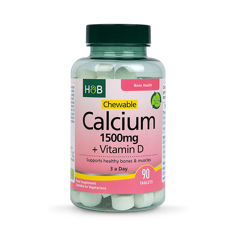 Holland Barrett Chewable Calcium Vitamin D 90 Tablets