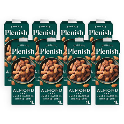 Boisson biologique aux amandes Plenish 8 x 1L