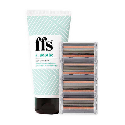 Superdrug FFS Beauty Shave Balm 100ml & 4 Blade Refills Bundle - Online bei McGrocer kaufen