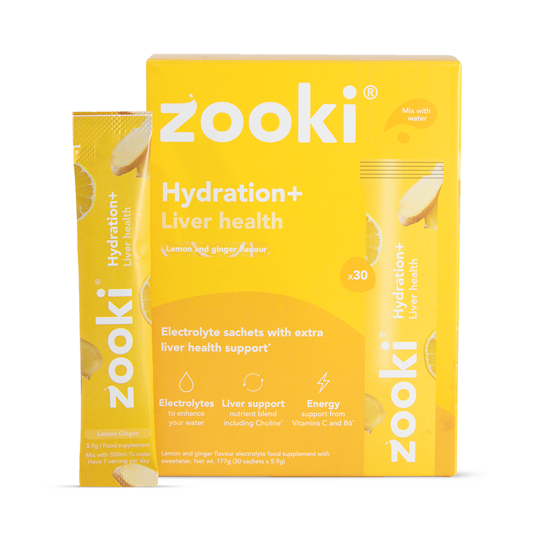 Zooki Hydration Liver Health Lemon Ginger Flavour 30 Sachets