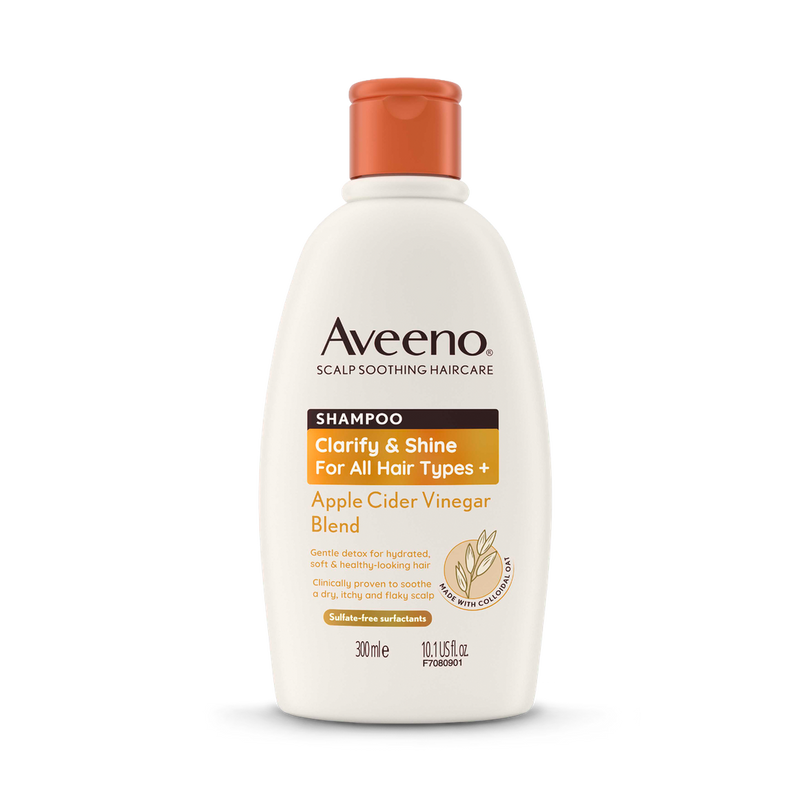 Aveeno Haircare Clarify And Shine Apfelessig Shampoo 300ml