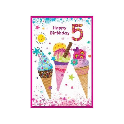 Superdrug Simon Elvin 5th Birthday Card (Pack of 6)- Buy online at McGrocer