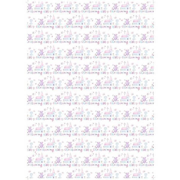 Simon Elvin 24 Sheets Christening Gift Wraps