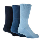 3 Pack Extra Wide Bamboo Diabetic Unisex Socks 9-11