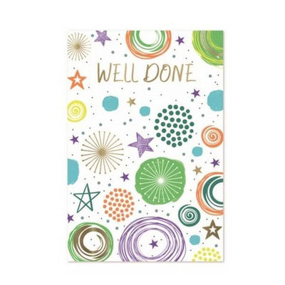 Simon Elvin Carte 'Well Done!' Étoiles (Lot de 6)