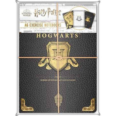 Harry Potter Hogwarts A6 Notizbuch (3er Pack)
