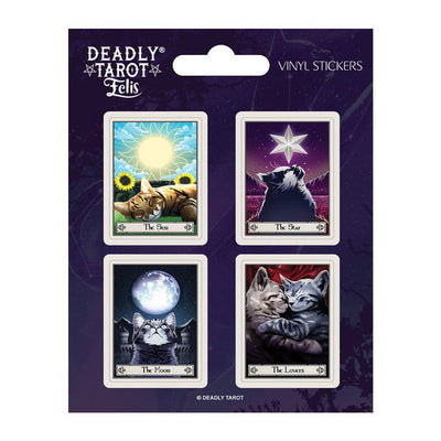 Superdrug Deadly Tarot Felis Vinyl Sticker Set (Pack of 4) - Acheter en ligne chez McGrocer