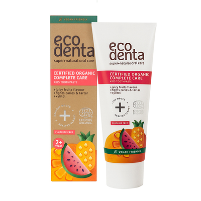 Holland & Barrett Ecodenta Sertifisert Økologisk Saftig Frukt Tannkrem for Barn 75ml - Kjøp online hos McGrocer