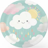 Creative Party Sun & Clouds Baby Shower Plate (Pack of 8)