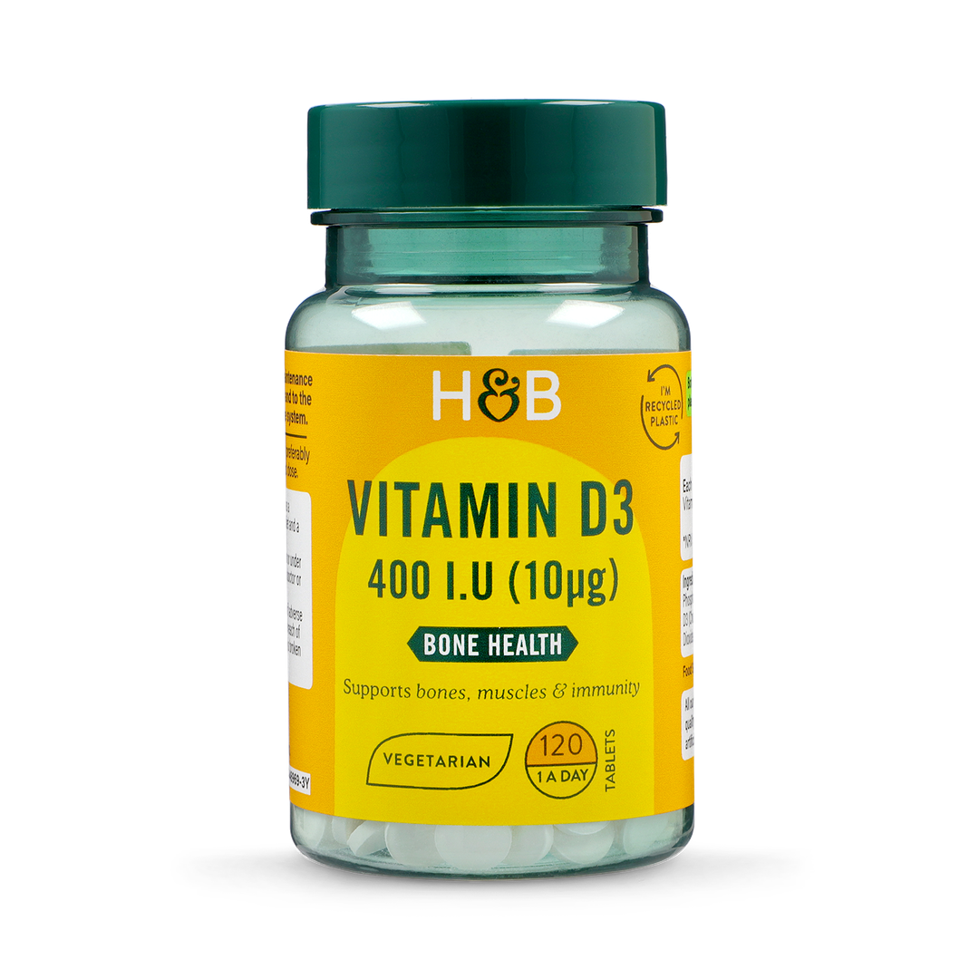 Holland Barrett Vitamin D3 400 IU 10ug 120 Tablets