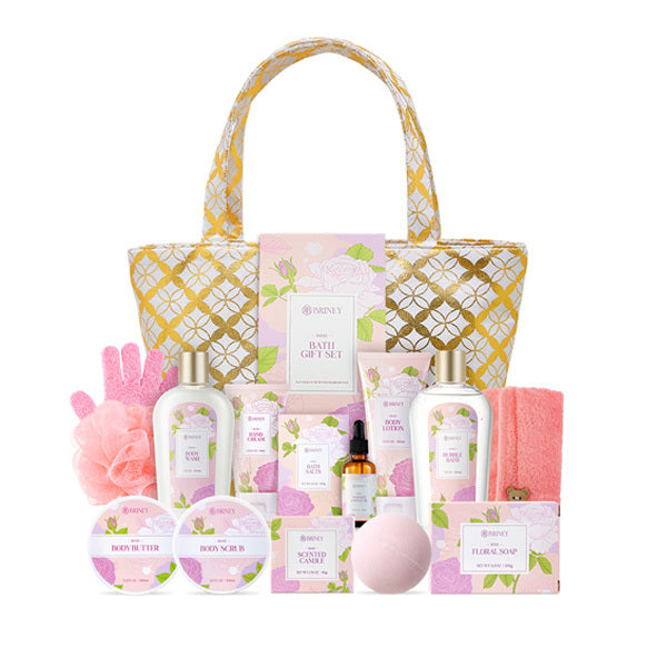 Livingandhome 15pcs Rose-Scented Spa Bath Gift Set