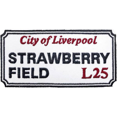 Superdrug Generic Strawberry Field, Liverpool Sign Road Sign Patch- Buy online at McGrocer
