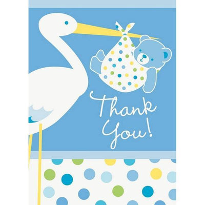 Superdrug Unique Party Stork Babyparty Dankeskarte (8er-Pack) – Jetzt online bei McGrocer kaufen